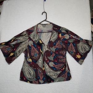 Roz & Ali 3/4 Sleeve Blouse, Women's size 18-20